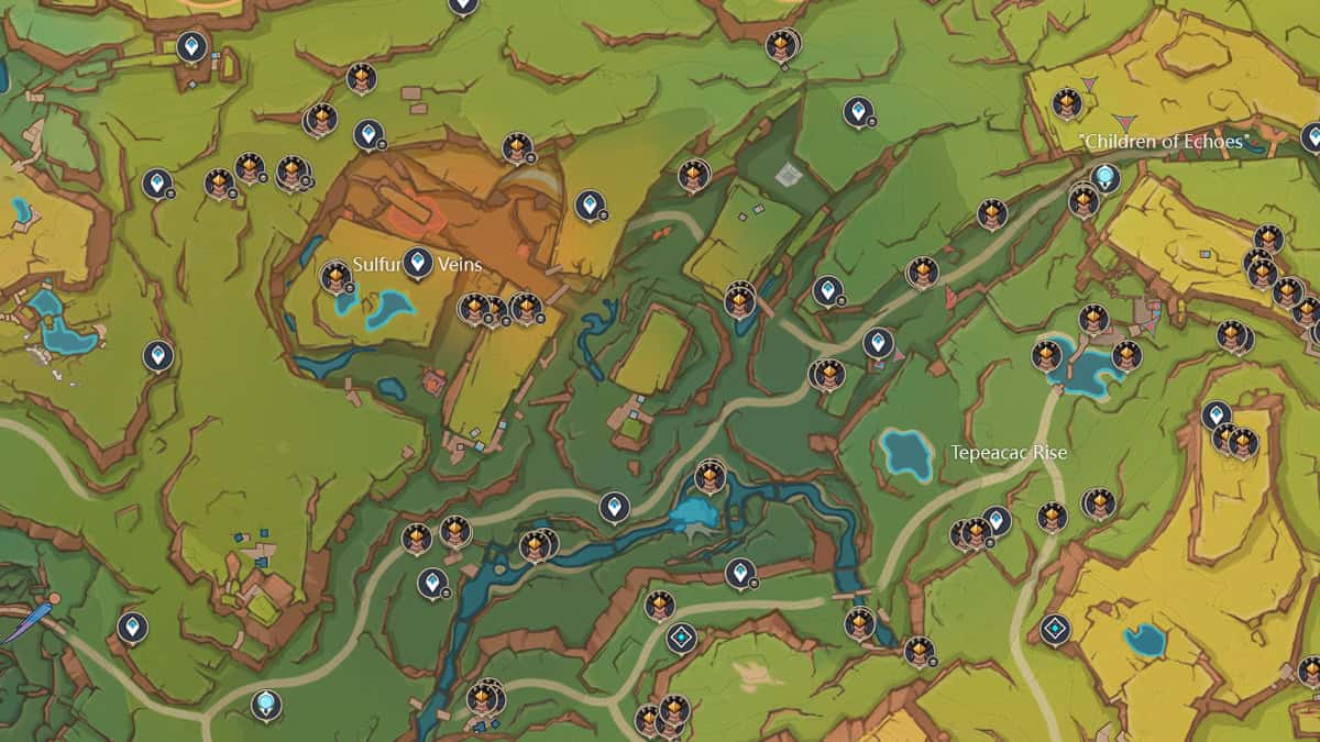 Juvenile Fang locations.