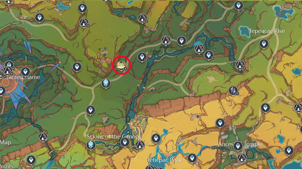 Overripe Flamegranate location.