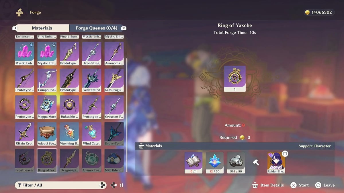 Crafting the Ring of Yaxche