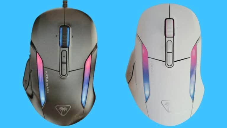Turtle Beach Kone II and Kone II Air Review – Flexible Fun Kone II and Kone II Air mice against a blue background