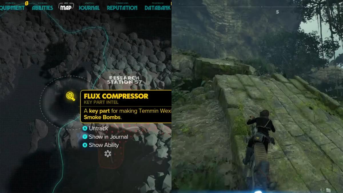 You need Flux Compressor to unlock Ion Smoke Bombs in Star Wars Outlaws
