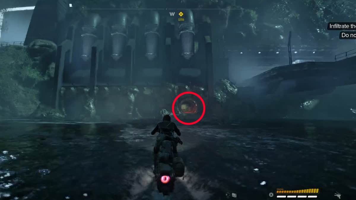 The Imperial base entrance in the Viper quest in Star Wars Outlaws.