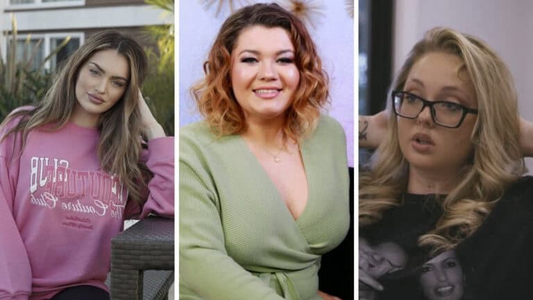 Teen Mom’s Jade Cline and Taylor Selfridge Get Honest About Amber Portwood’s Parenting Taylor Selfridge (L), Amber Portwood (C), Jade Cline (R)