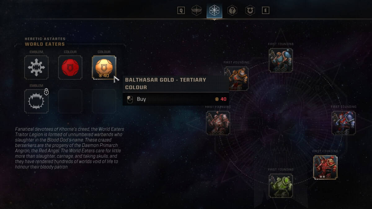 Space Marine 2 customize armor option