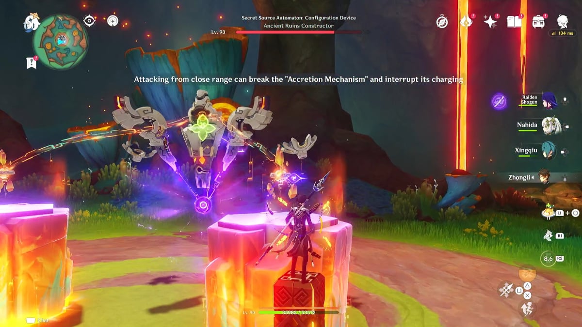 Secret Source Automaton: Configuration Device boss fight.