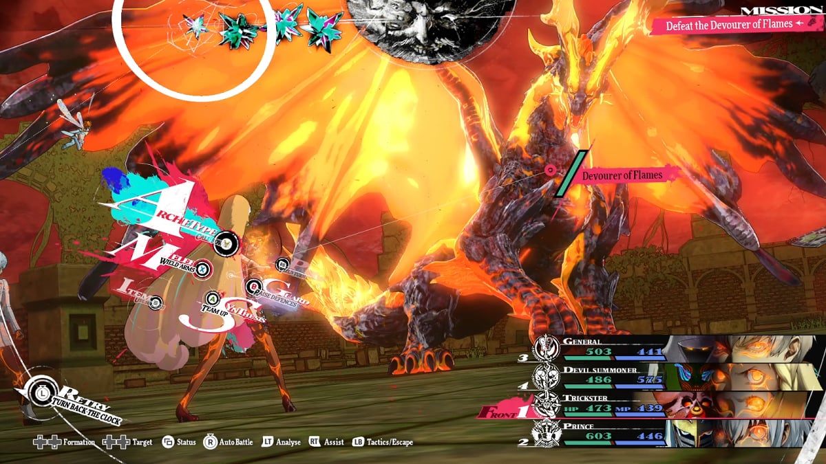 The Devourer of Flames boss fight at the Spire of Blind Faith.