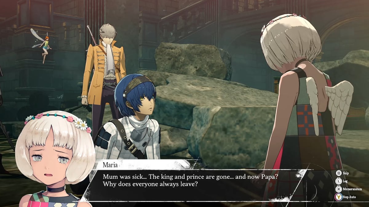 Maria's bond event in Metaphor: ReFantazio.