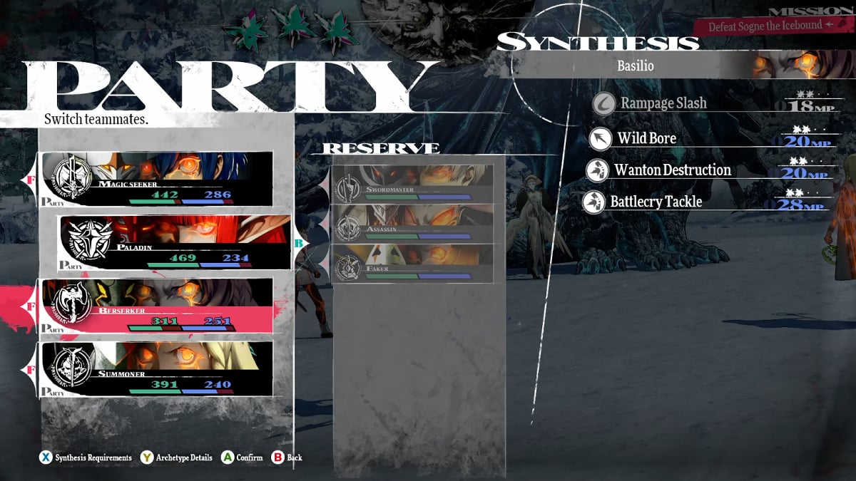 Best team comp for Sogne fight.