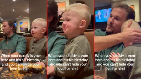Toddler Can’t Hold In How Much He Loves His Dad In Viral Video: ‘He Was Overwhelmed With The Overwhelms’ Toddler Can't Hold In How Much He Loves His Dad In Viral Video 'He Was Overwhelmed With The Overwhelms'