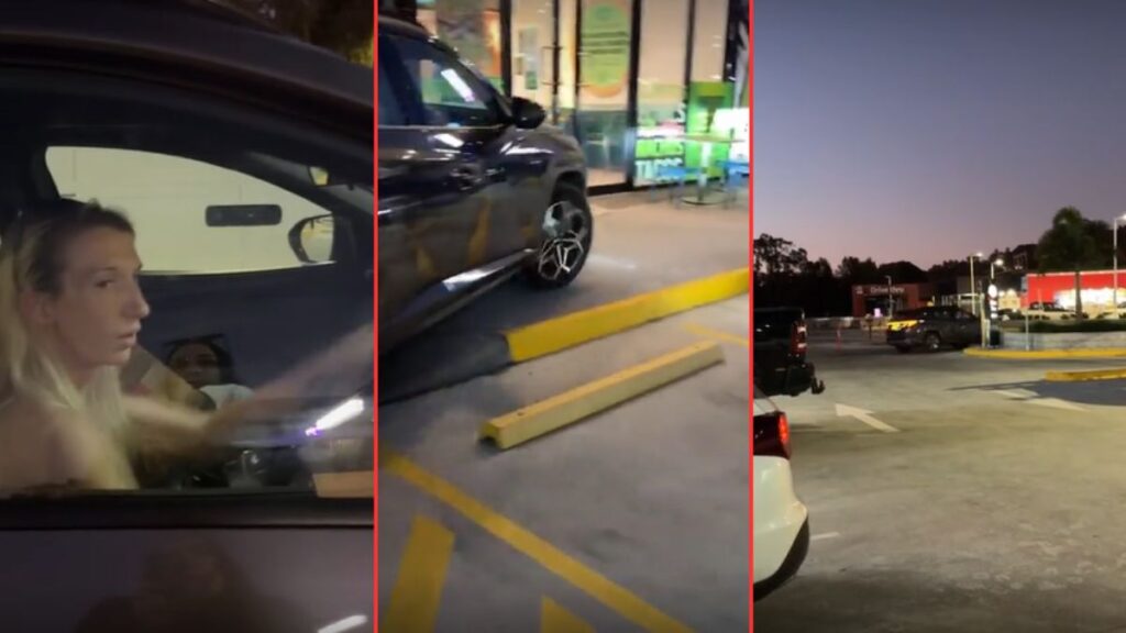 Woman Drives Through Plaza to Evade Repo Truck: ‘Drive It Like You Stole It’ Woman Drives Through Plaza to Evade Repo Truck 'Drive It Like You Stole It'