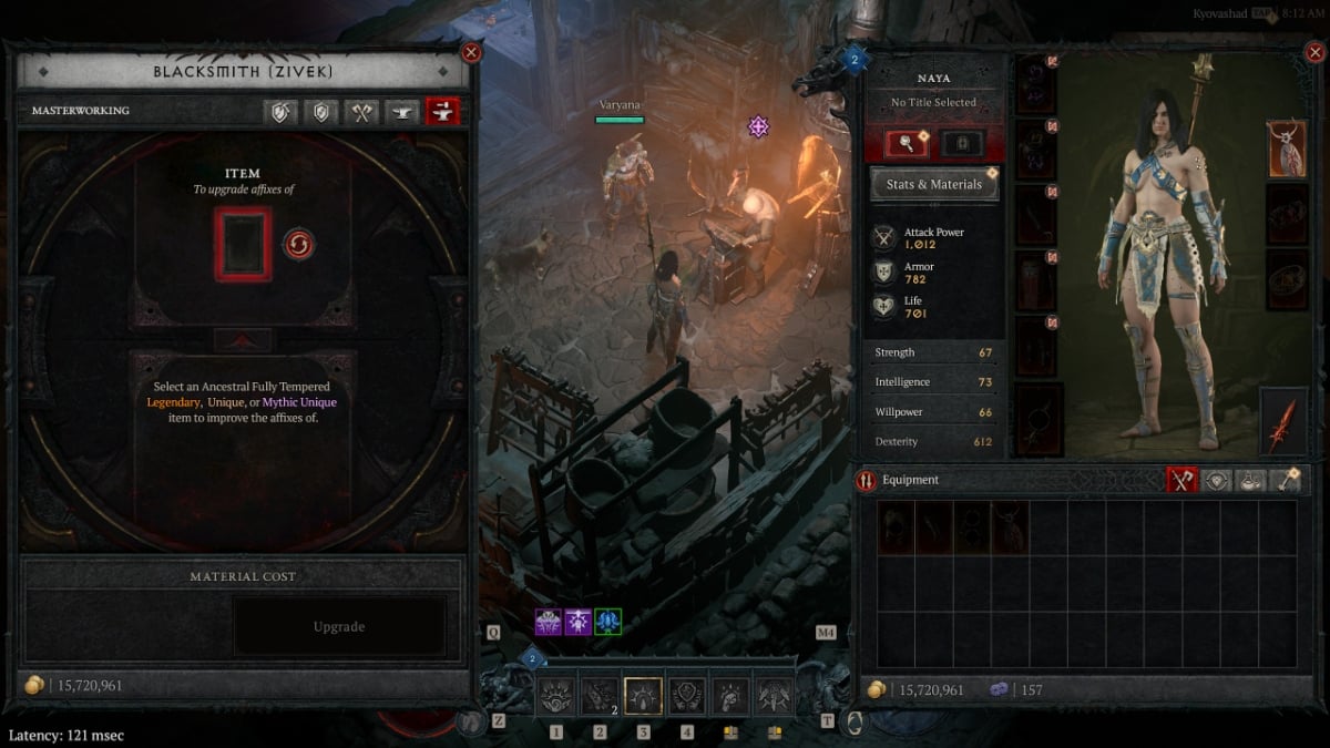 Diablo 4 equipment item power change