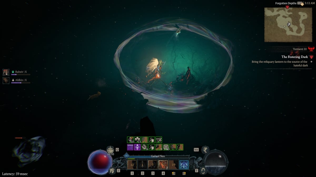 Diablo 4 dungeon image, festering dark