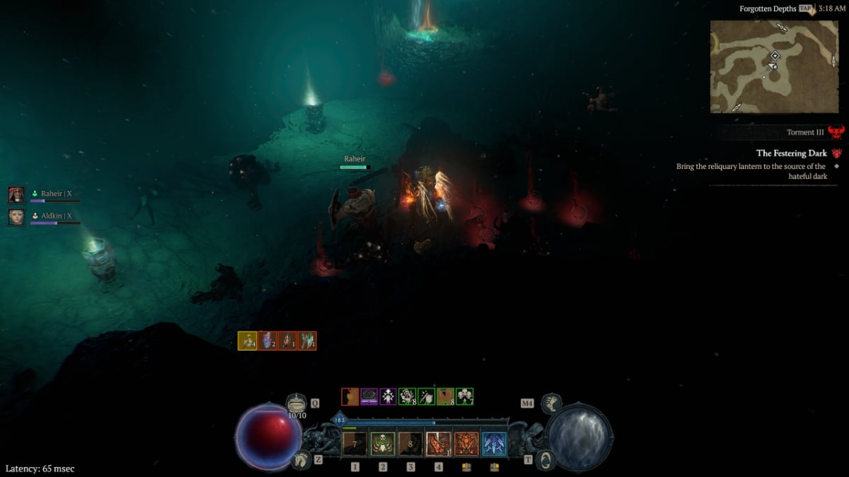 Diablo 4 dungeon image, festering dark