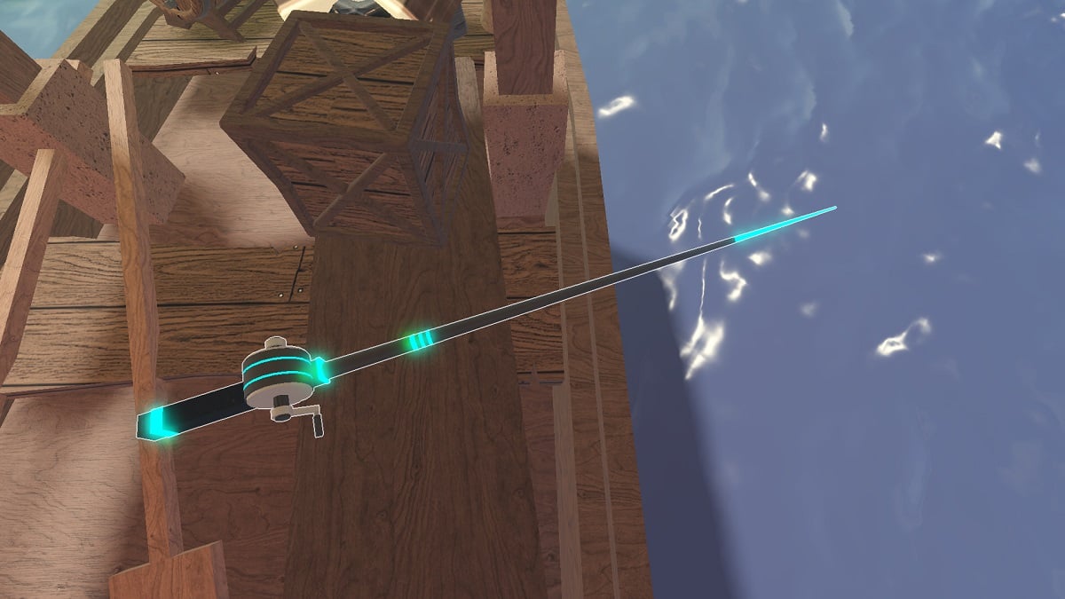 the mythic rod, a high luck stat rod in roblox fisch