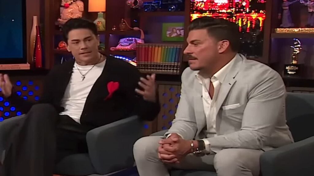 Jax Taylor Gives an Update on His Friendship With Tom Sandoval Following His Divorce: ‘I Will Always Love Him’ Jax and Tom on Watch What Happens Live.
