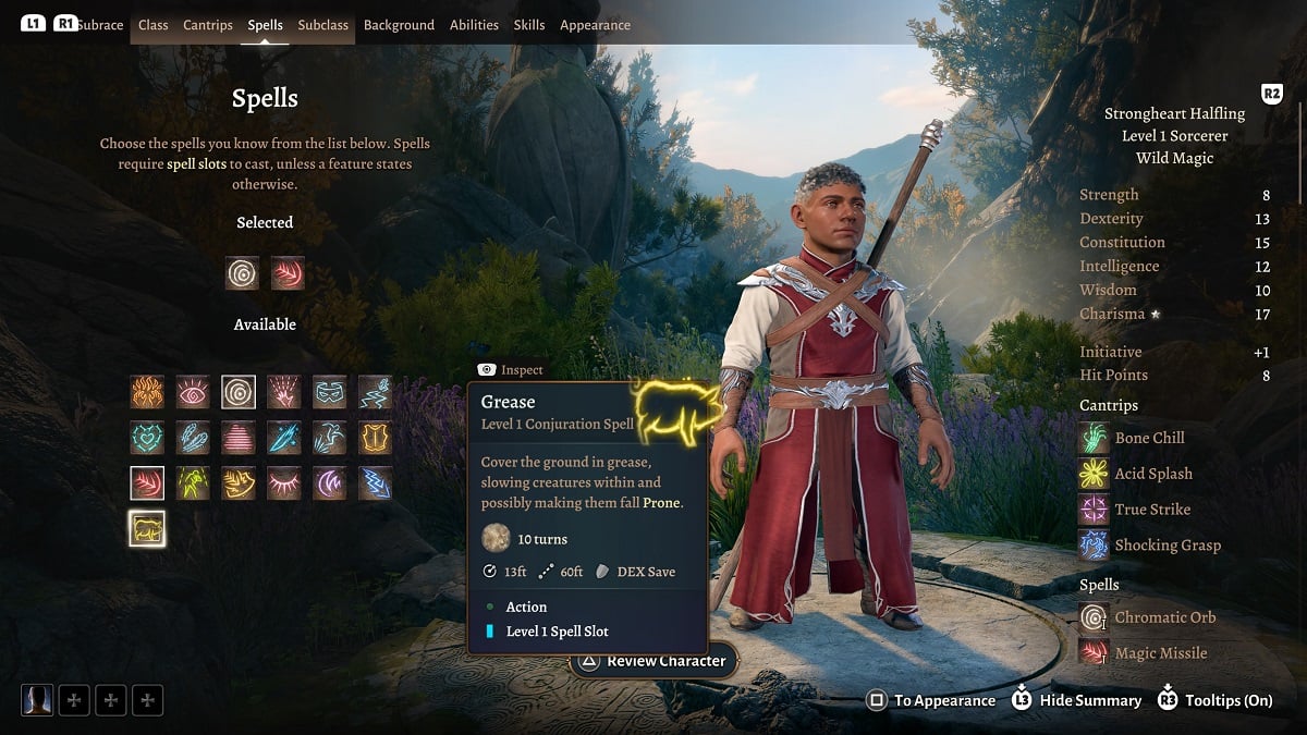 onednd spell list mod on ps5 and xbox