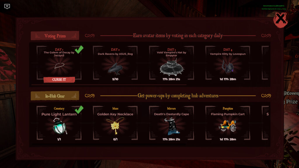 The Haunt 2025 Hub Items