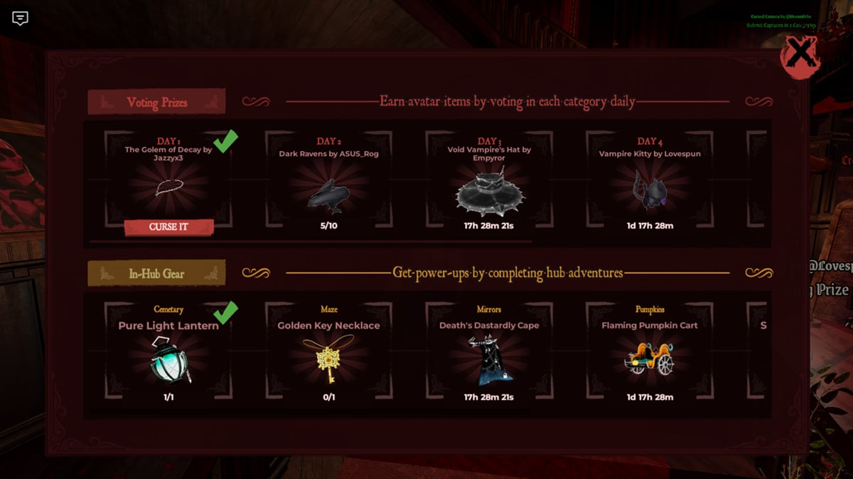 The Haunt 2025 Hub Items