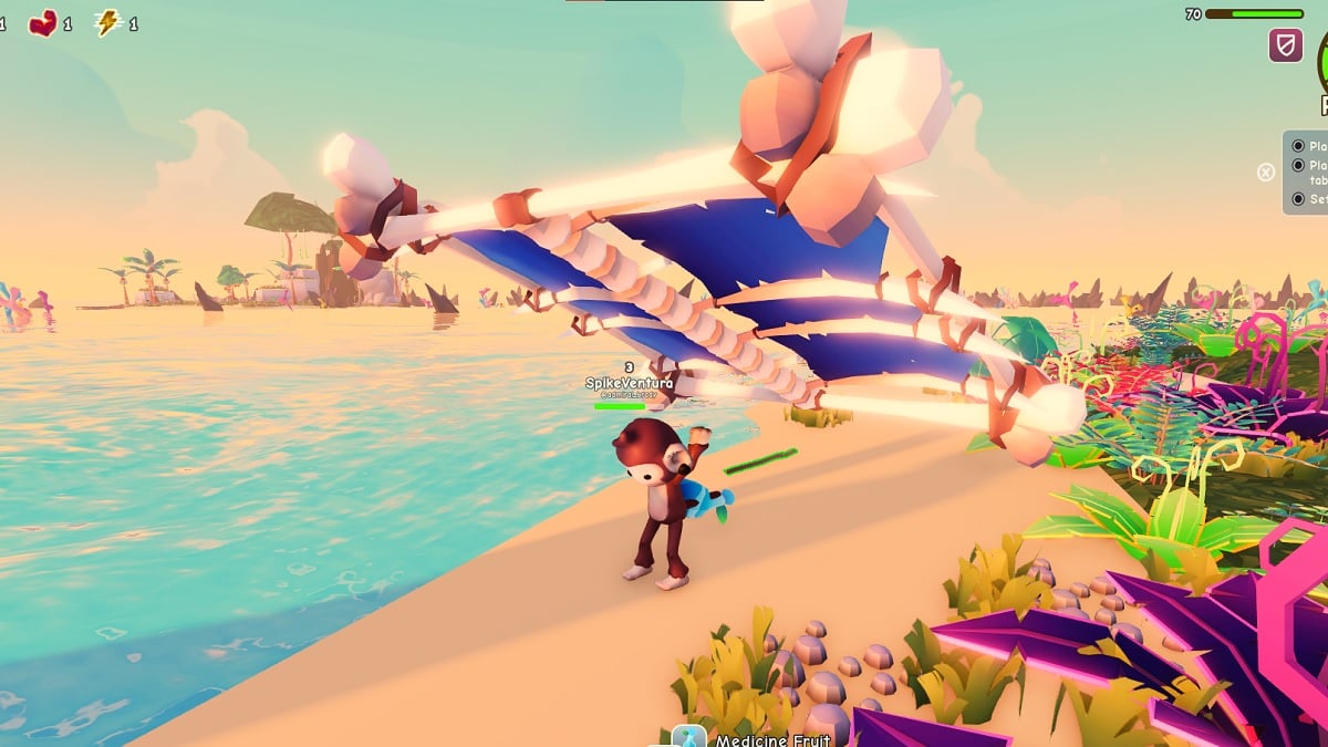 using monkey tail to hold items in monkey raft