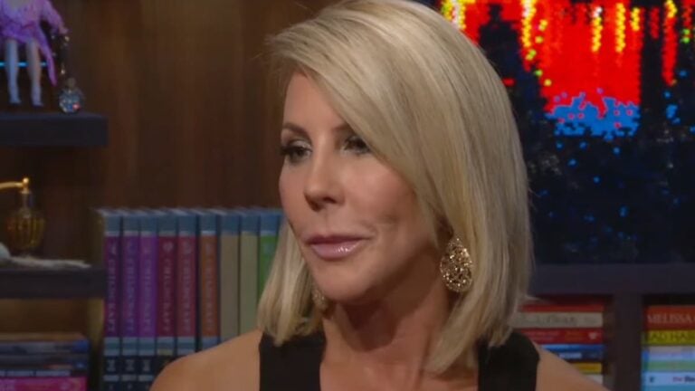 Vicki Gunvalson Says She Will ‘Never Forgive’ Bravo for Airing Her Reaction to Mother’s Death on Real Housewives of Orange County Vicki Gunvalson on Watch What Happens Live.