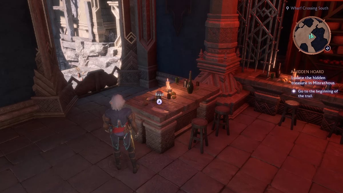 Clue 1 in A Hidden Hoard quest.