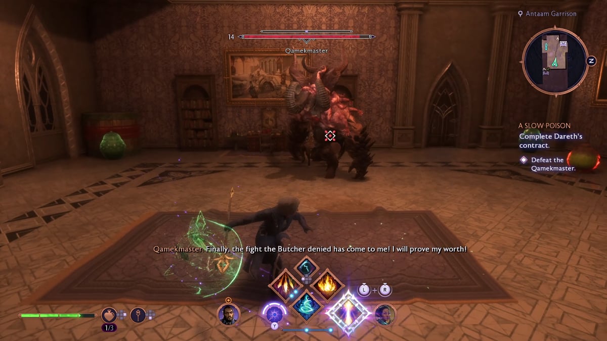 How To Beat Qamekmaster in A Slow Poison Quest