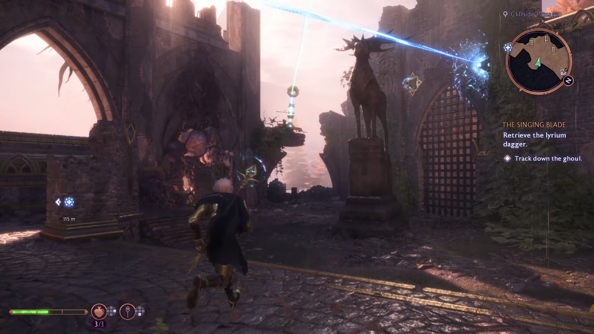 Cliffside Passage in the Singing Blade quest.