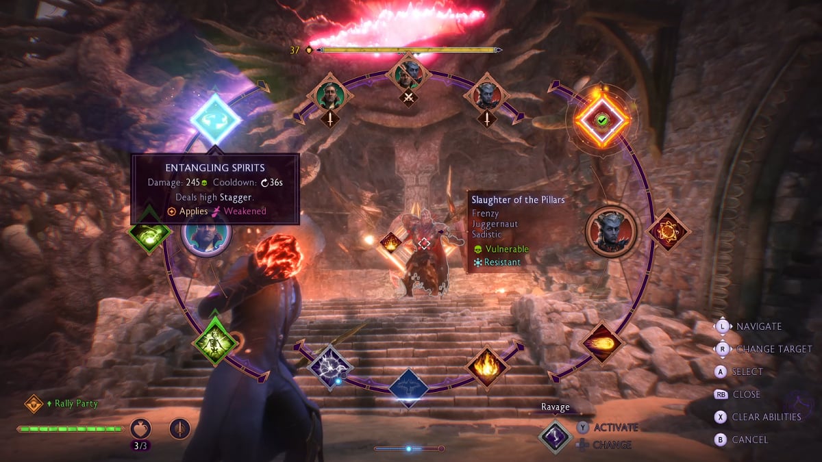 Slaughter of the Pillars boss fight in Dragon Age: The Veilguard