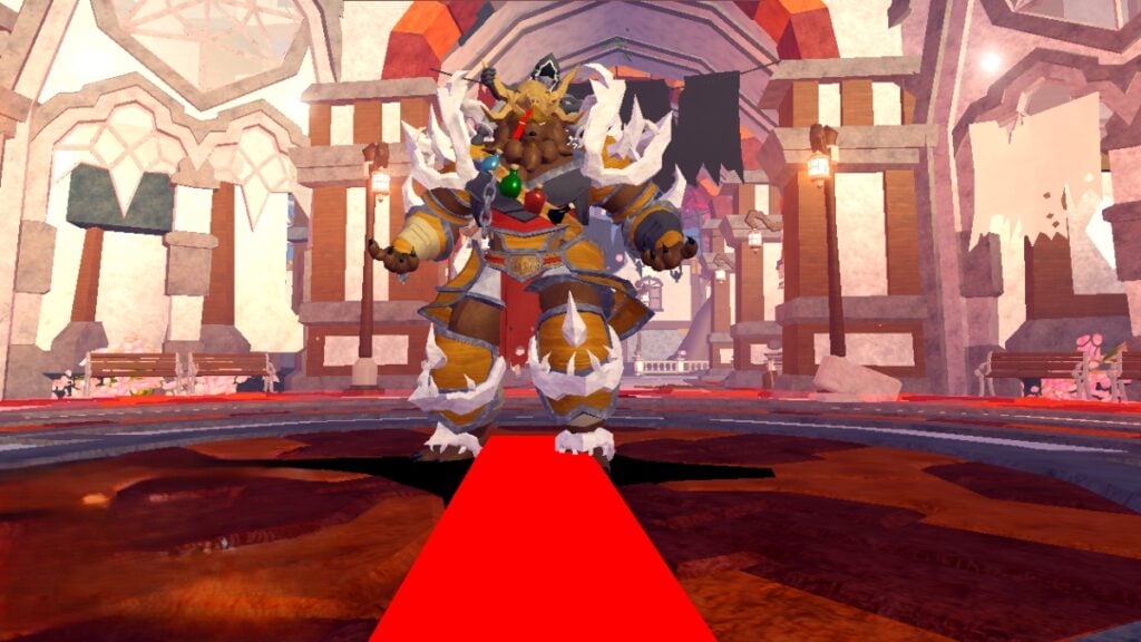 How to Toggle UI Navigation and Get Moving Again on Roblox The player confronts a towering boss in Fabled Legacy