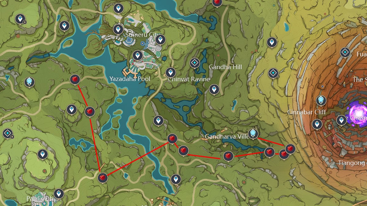 Sumeru apple tree locations