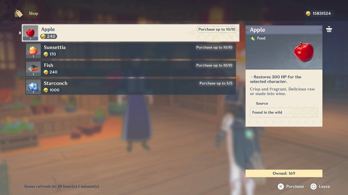 Where To Buy Apples in Genshin Impact