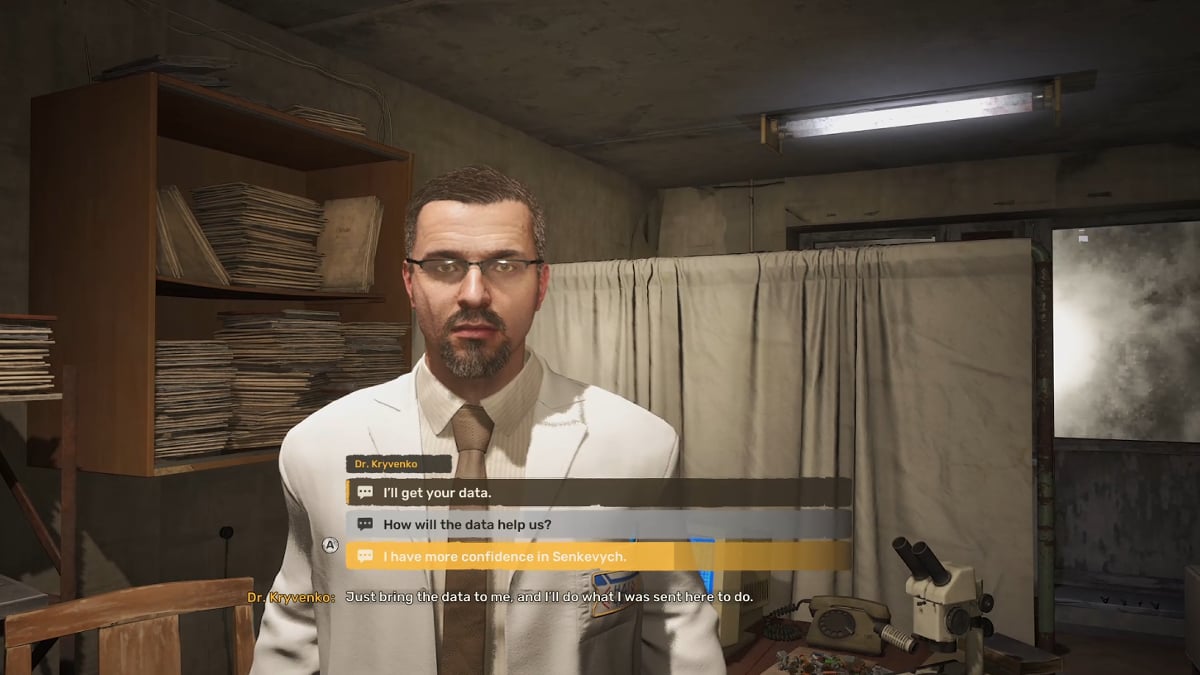 Kryvenko in Stalker 2 Like a Moth To a Flame Quest