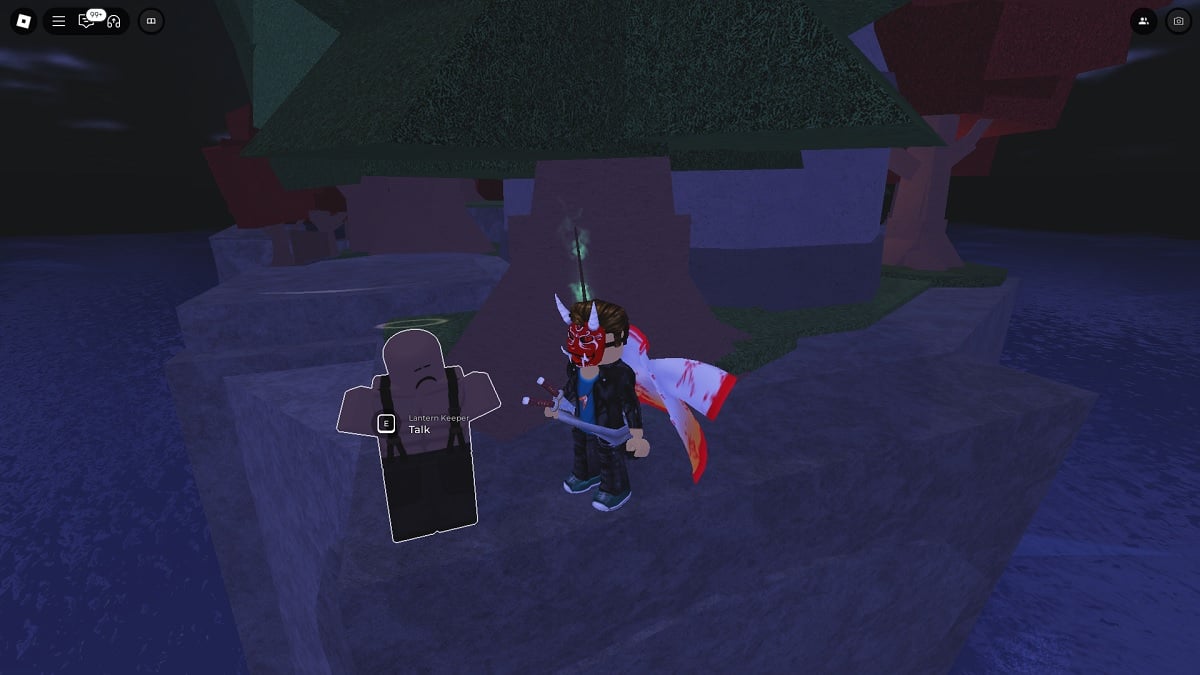 buying the fairy lantern from the lantern keeper npc in roblox fisch