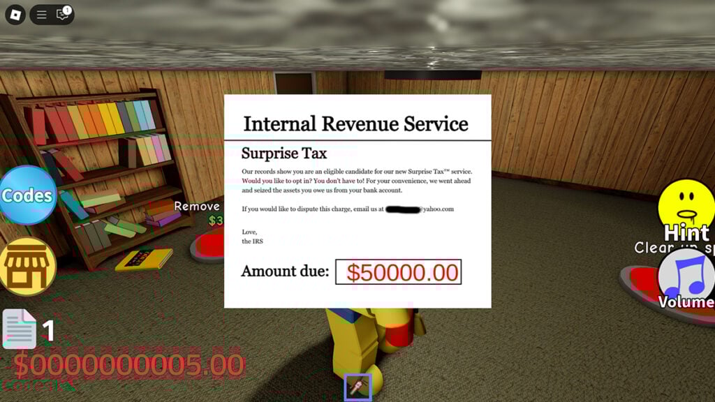 All Working Codes for Roblox Tax Fraud Tycoon