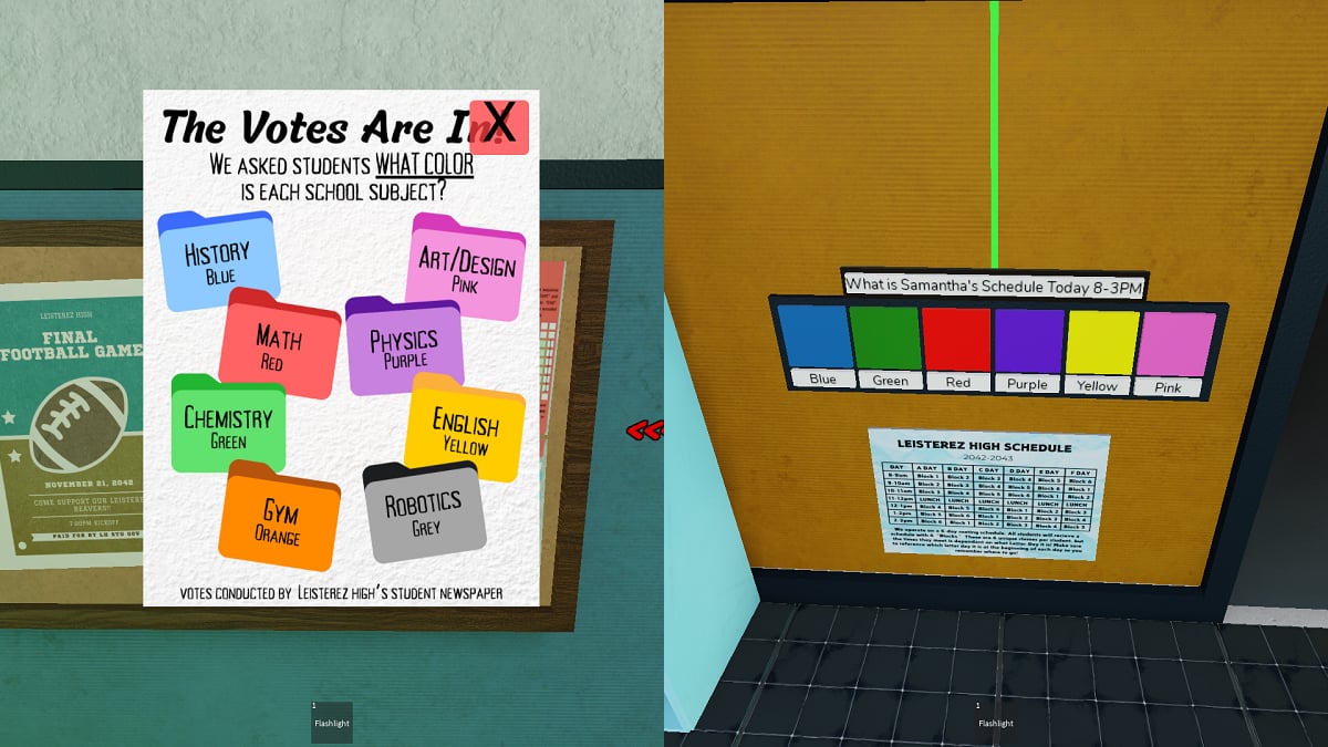 samanthas schedule puzzle solution in roblox terminal escape room detention