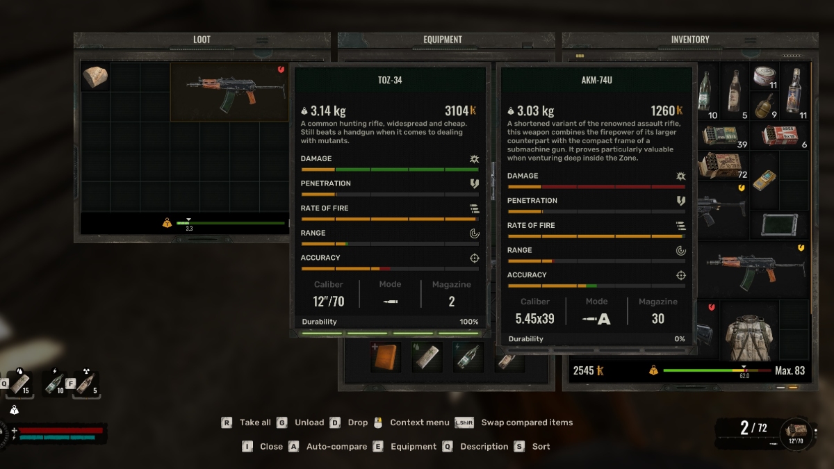 STALKER 2 broken weapons