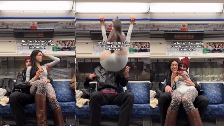 Influencer Shamed For Subway Flirting: ‘It Will Just End With a Quick Finger Blast’ influencer subway cringe