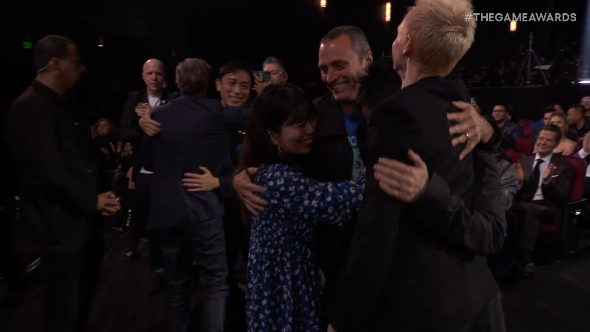 Team ASOBI during the Game Awards 2024.