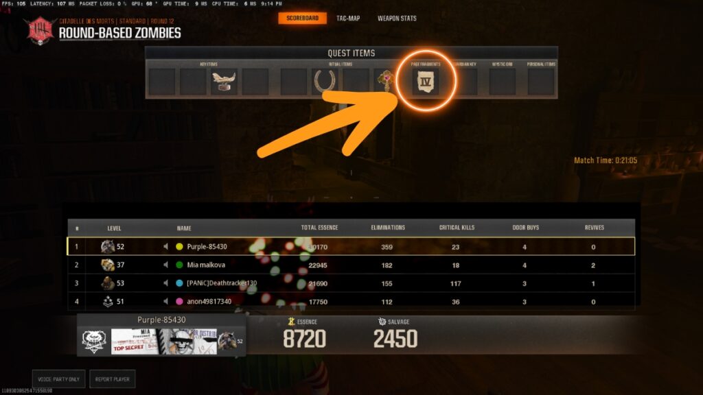 Citadelle des Morts Ritual Book Pages