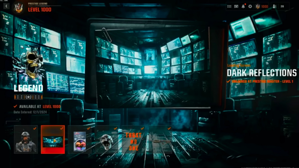 Dark Reflections Loading Screen for BO6 and Warzone