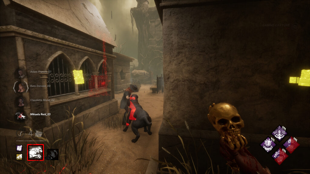 Snug grabs a survivor and drags them