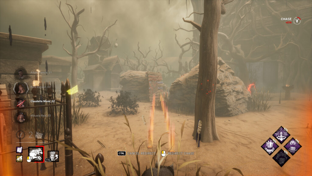 The Houndmaster lines up a redirect shot with Snug