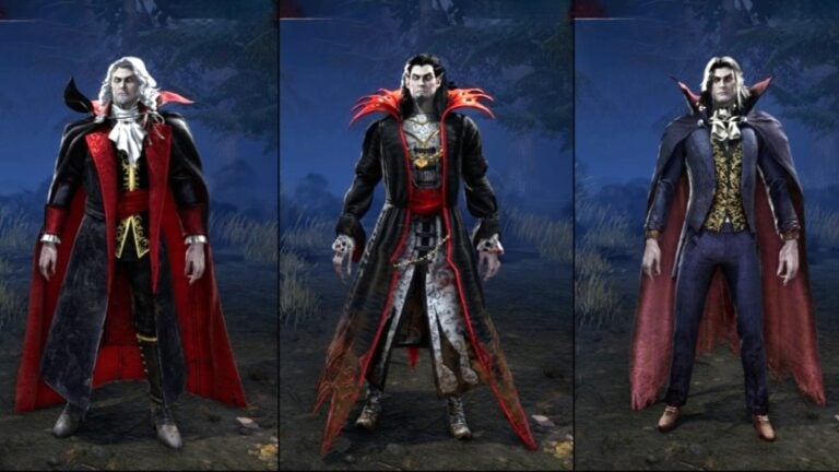 The Best Builds for Dracula in Dead by Daylight Three Dracula cosmetics from Dead by Daylight