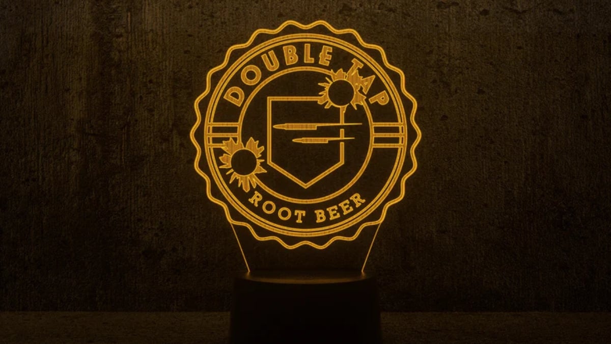 Double Tap Root Beer Lamp