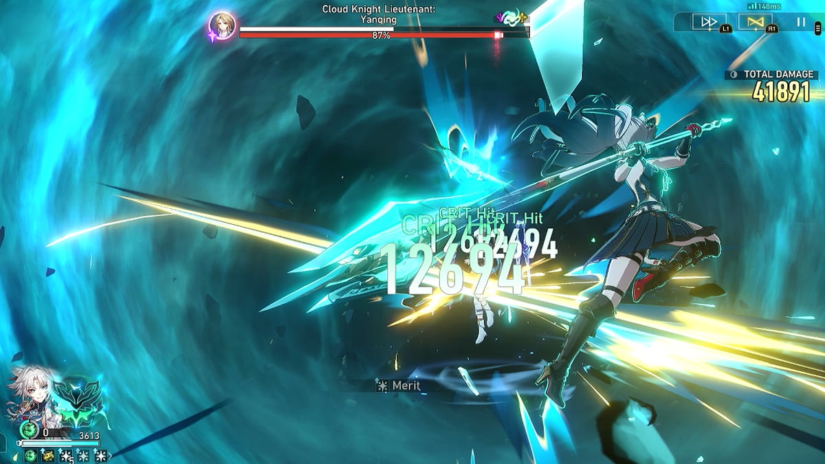 Memory of Chaos fight in Honkai: Star Rail.