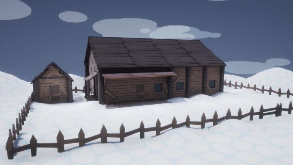 A winter cabin from How to Build a Snowman