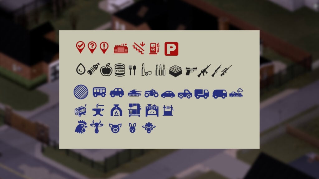 More Map Symbols Mod for Project Zomboid