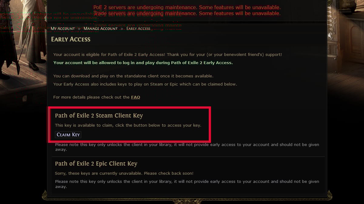 PoE 2 Your Account Does Not Have Access Error Solution