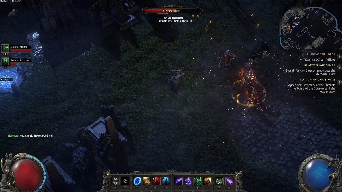 Witch combat in Path of Exile 2.