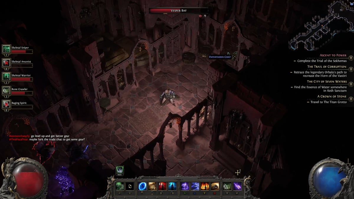 Witch combat in Path of Exile 2.